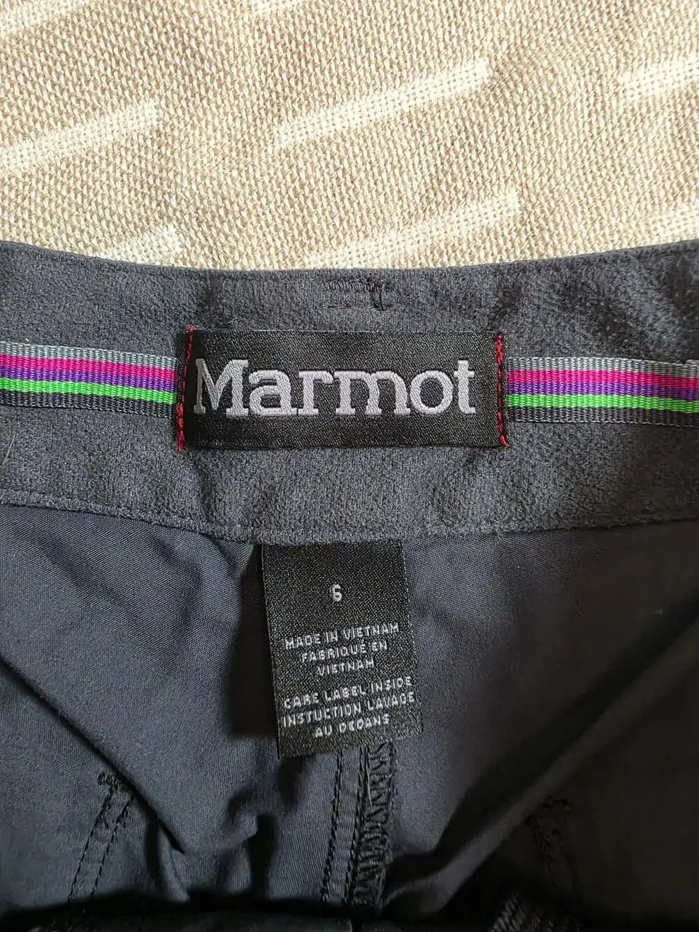 Marmot Hiking Cargo Shorts Size 6 Black Outdoor Lightweight